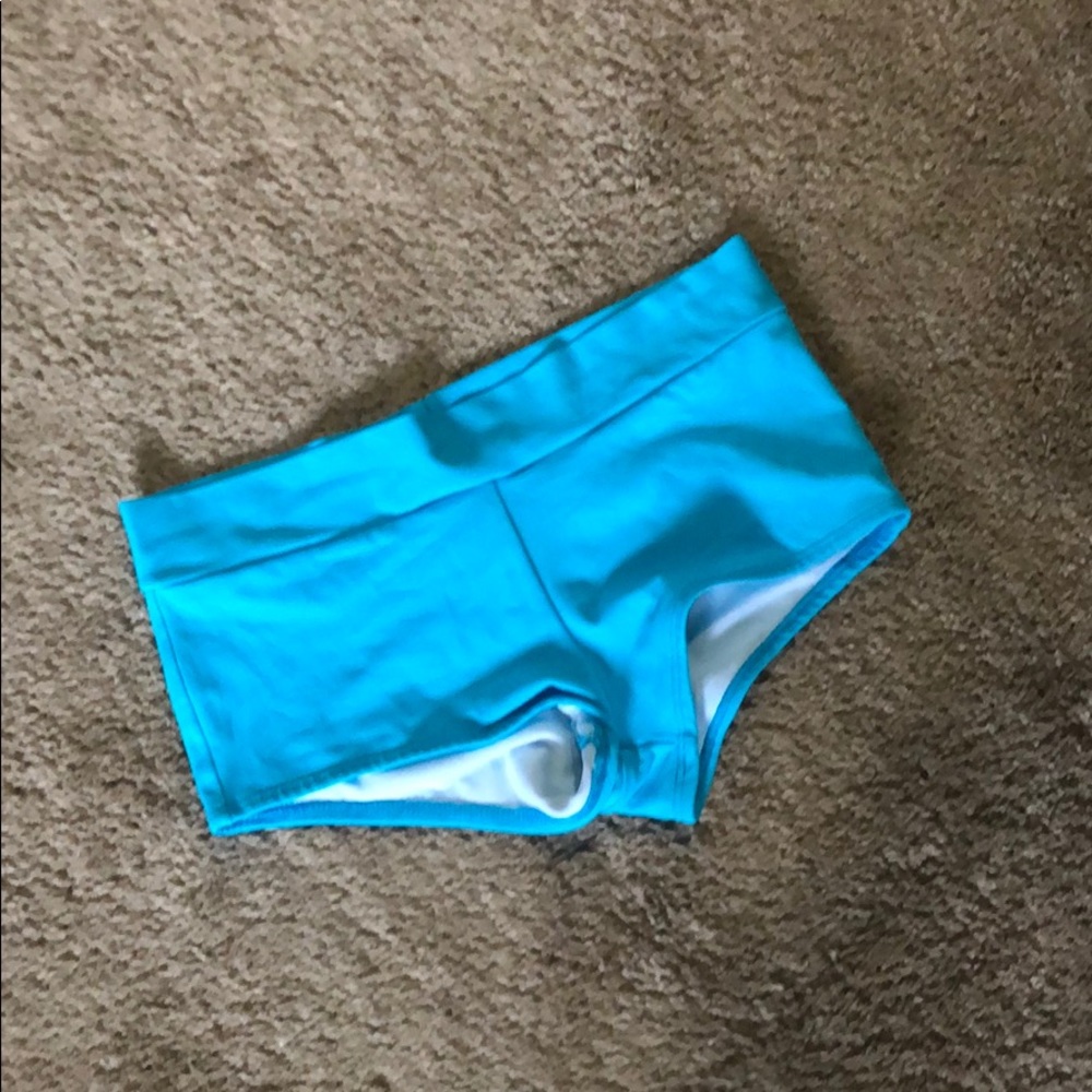 Blue swim bottoms/dance shorts